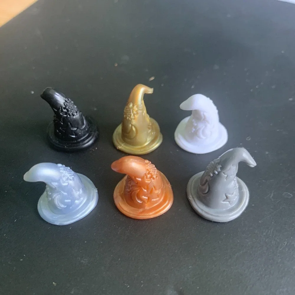Harry Potter Sorting Hat Cake Toppers Set of 6 Wizard Hat Cupcake Decorations